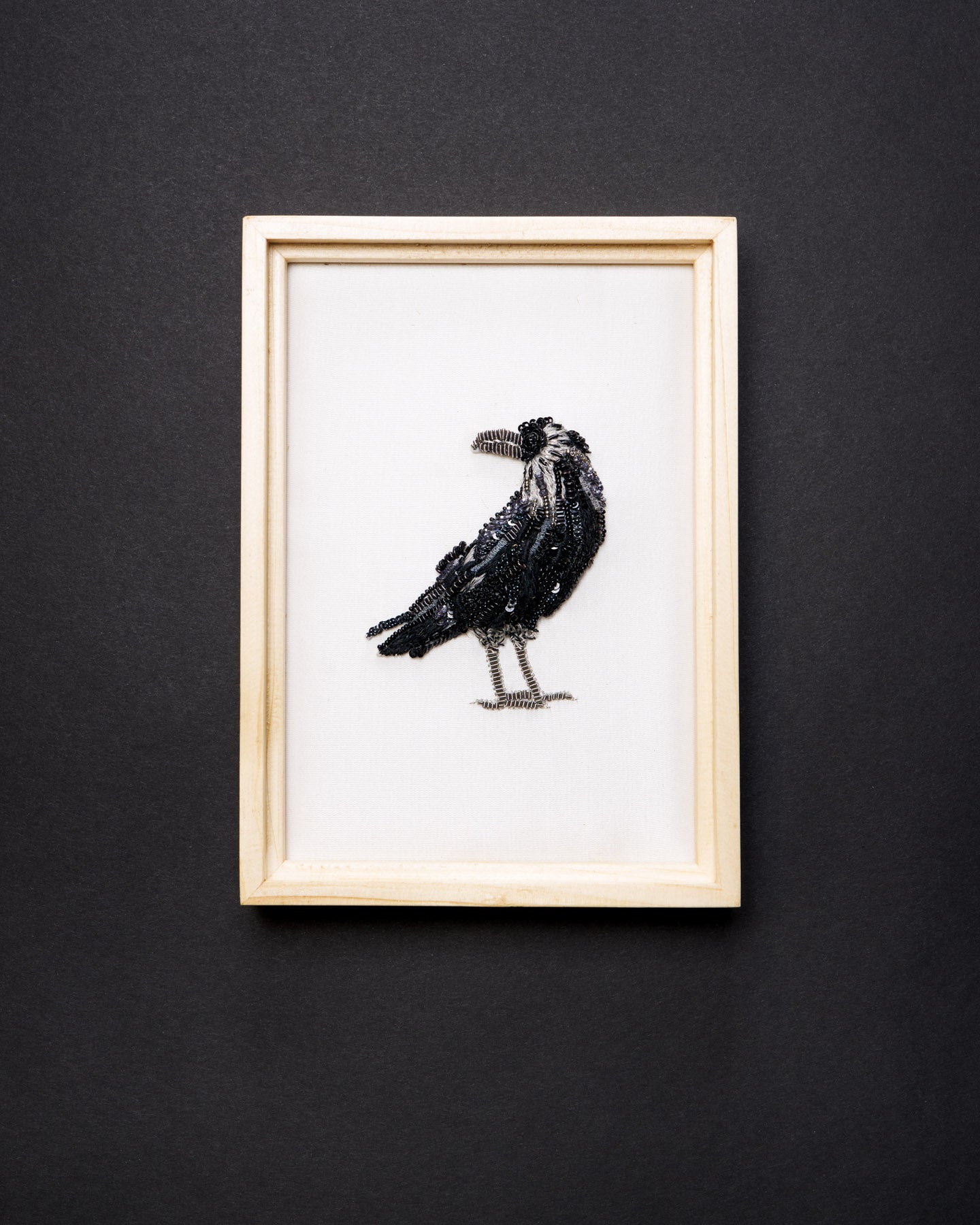 Raven Beaded Framed Art - Trovelore