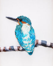 River Kingfisher Beaded Framed Art - Trovelore
