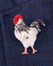 Sussex Chicken Beaded Brooch Pin - Trovelore