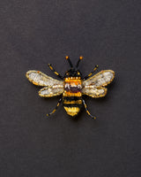 Bumble Bee Beaded Brooch Pin - Trovelore