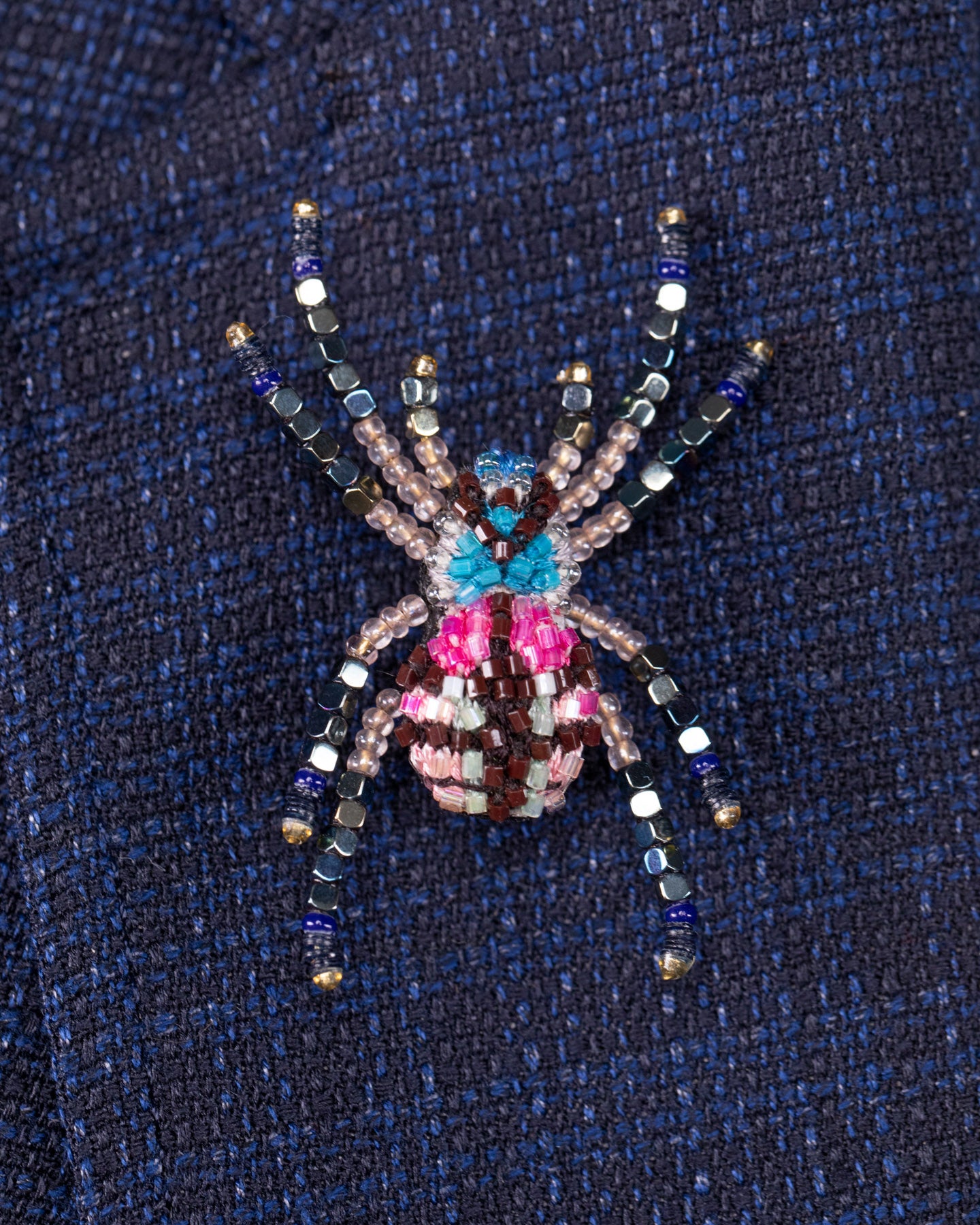 Jewel Tarantula Beaded Brooch Pin - Trovelore