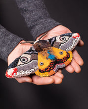 Mosaic Moth Beaded Sculpture