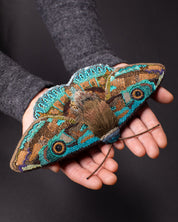 Donuca Moth Beaded Sculpture