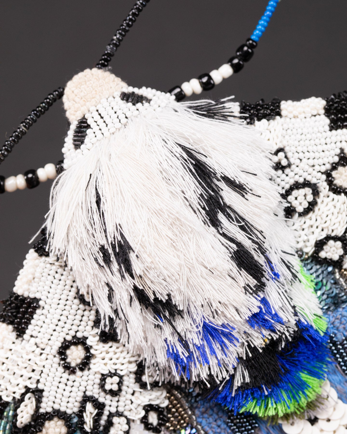 Carolina Sphinx Moth Beaded Sculpture