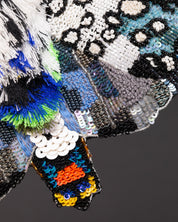 Carolina Sphinx Moth Beaded Sculpture