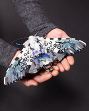 Carolina Sphinx Moth Beaded Sculpture