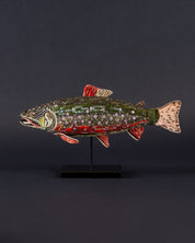 Brook Trout Beaded Sculpture