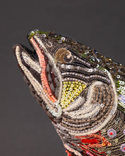 Brook Trout Beaded Sculpture