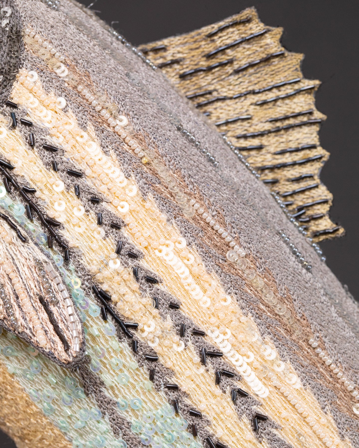 Striped Bass Beaded Sculpture