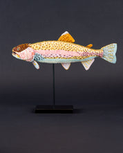 Rainbow Trout Beaded Sculpture