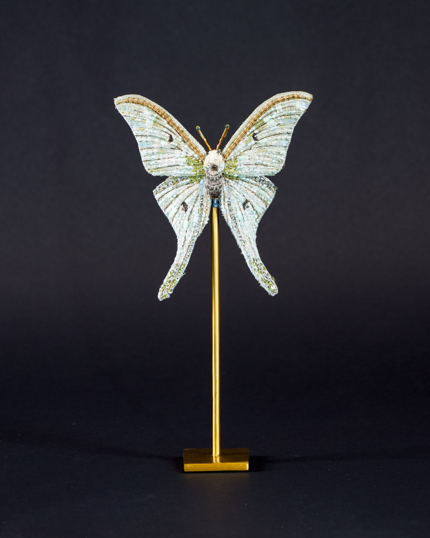 Luna Moth Beaded Sculpture