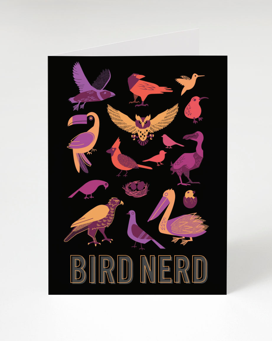 Bird Nerd Greeting Card
