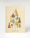 A Chemis-tree Holiday Greeting Card featuring a christmas tree with lab equipment on it, by Cognitive Surplus.