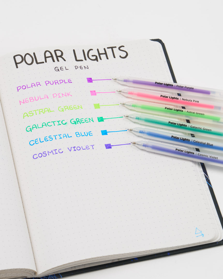 Polar Lights Neon Gel Pens (Pack of 6)