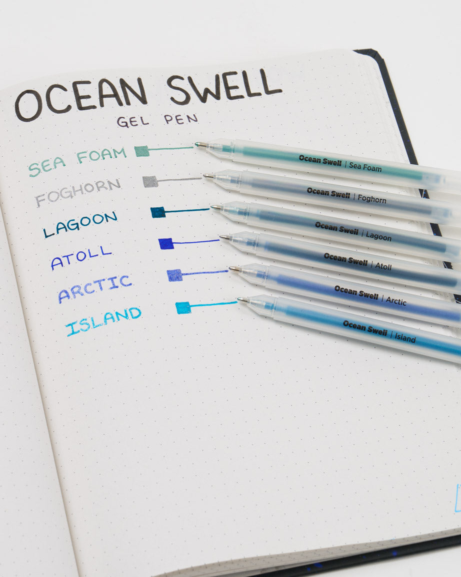 Ocean Swell Gel Pens (Pack of 6)