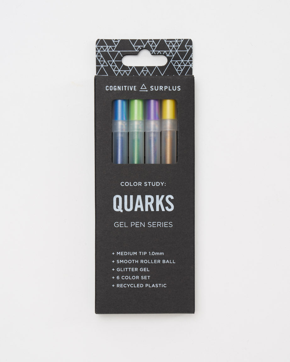 Quarks Glitter Gel Pens (Pack of 6)