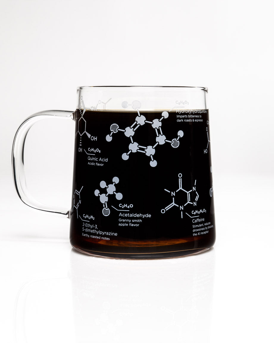 Coffee Chemistry 10 oz Glass Mug