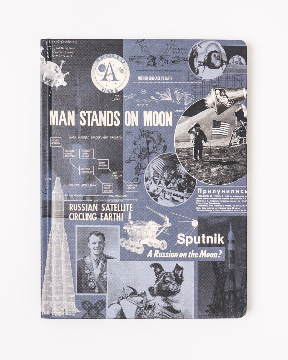 Space Race Hardcover Notebook - Dot Grid