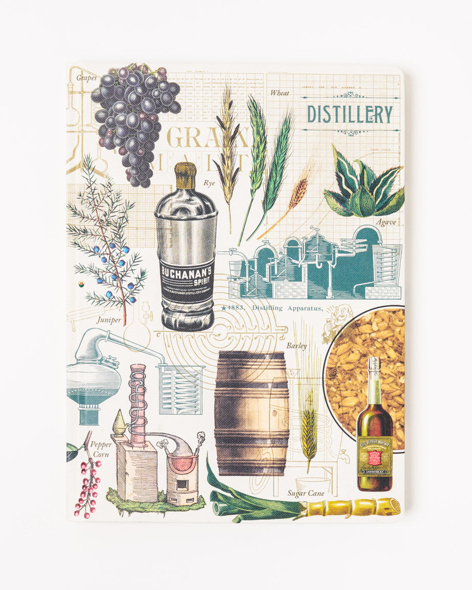 Distilling Spirits Science Hardcover Notebook - Dot Grid