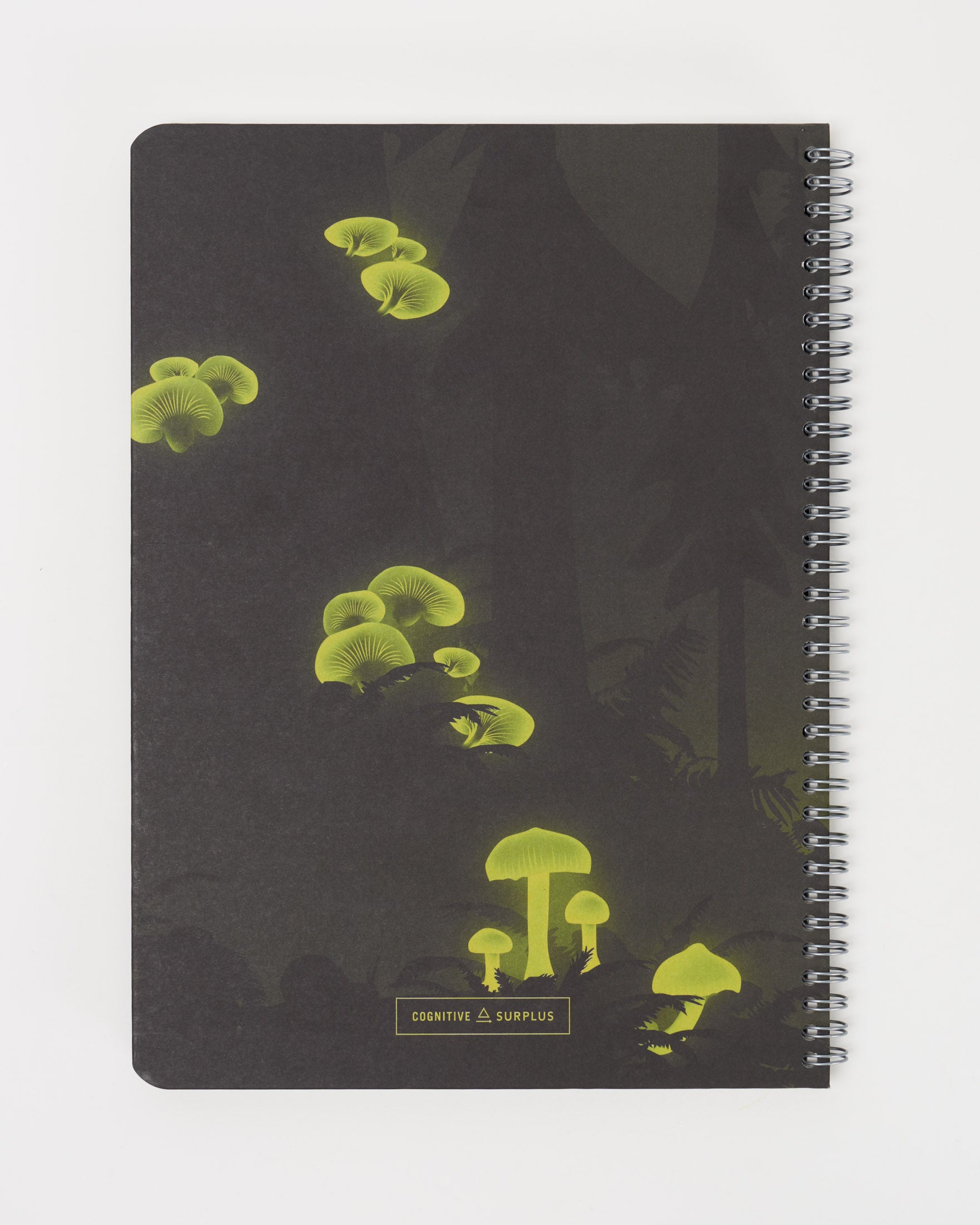 SECONDS: Bioluminescent Mushrooms Spiral Notebook A4 (8.3" x 11.7")