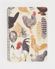 SECONDS: Backyard Birds: Chickens Spiral Notebook A4 (8.3" x 11.7")