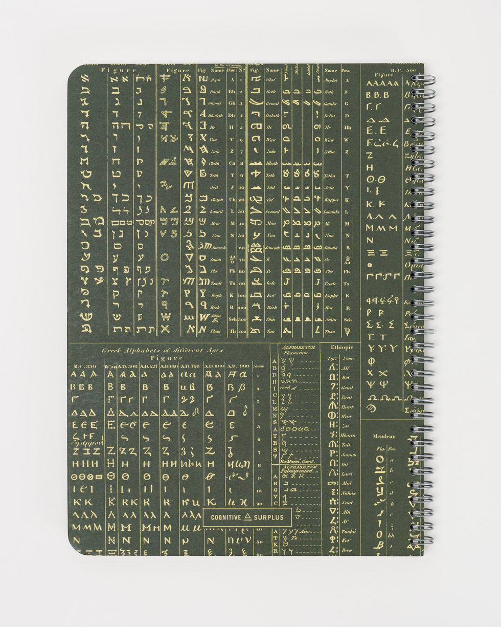 Sweeper Language Notebook Linguistics Spiral Notebook | Cognitive Surplus