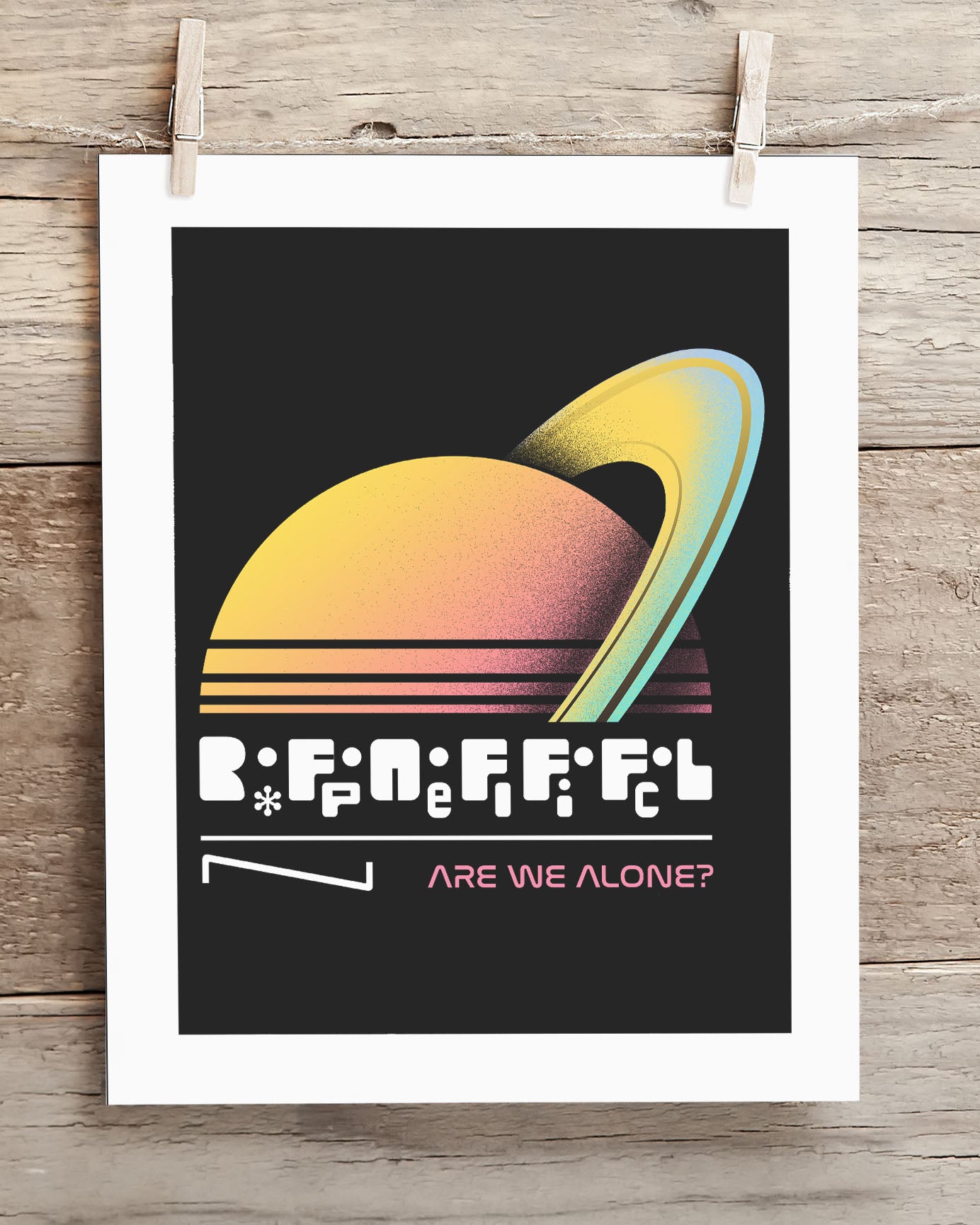Are we alone? Drake Equation Museum Print