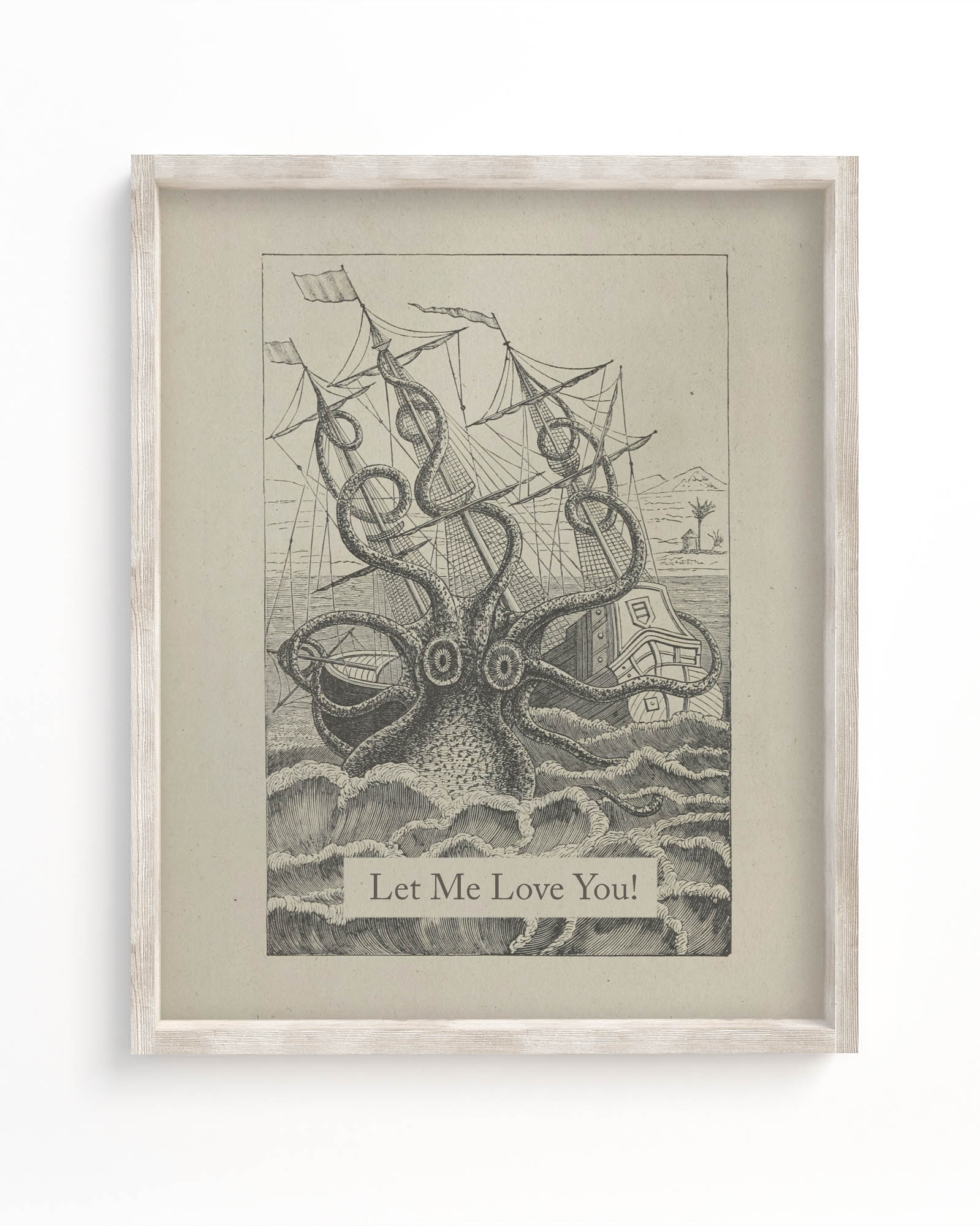 Let Me Love You Octopus Museum Print