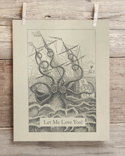 Let Me Love You Octopus Museum Print