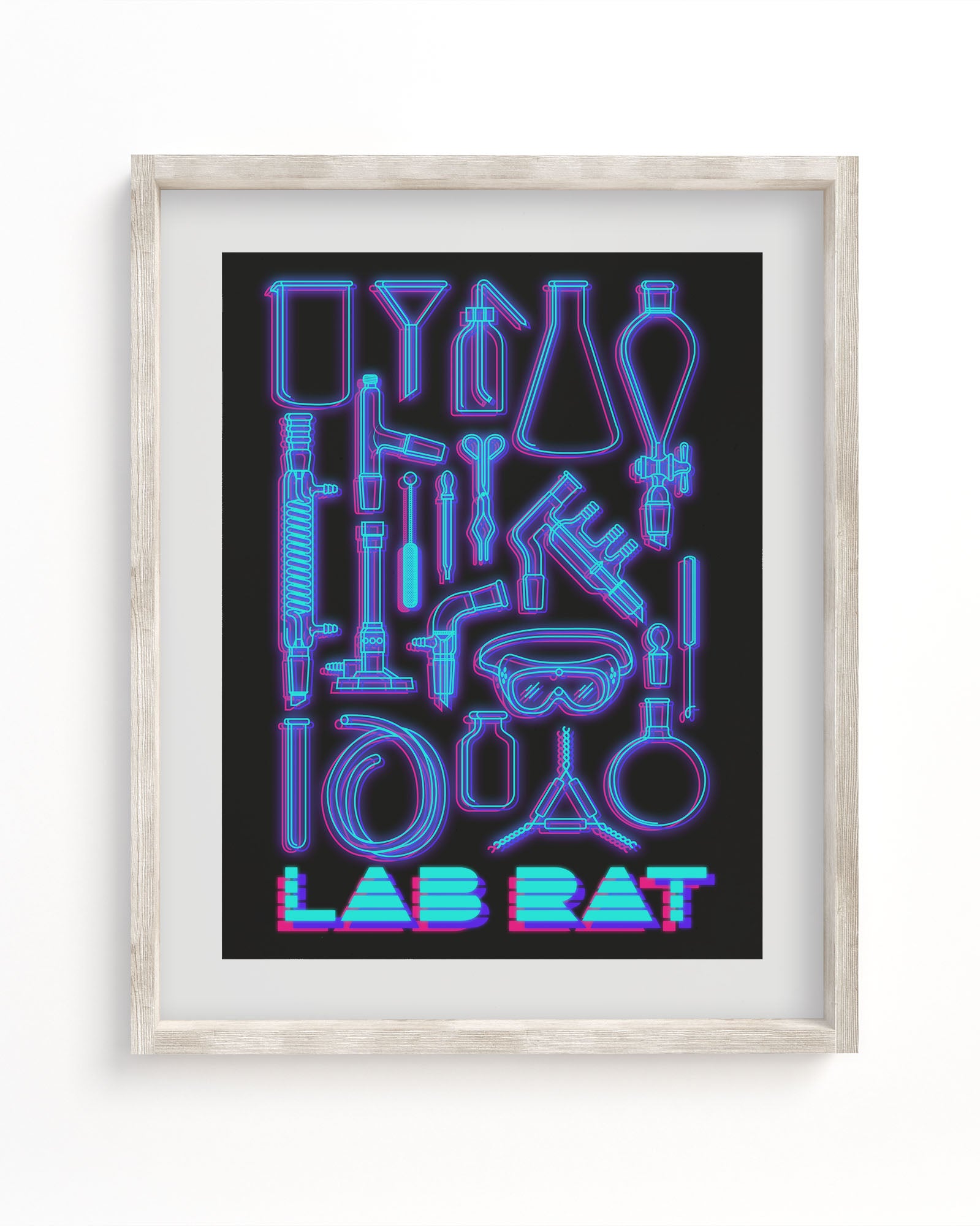 Lab Rat Museum Print | Chemistry Gift – Cognitive Surplus