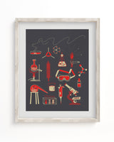 Retro Chemistry Museum Print