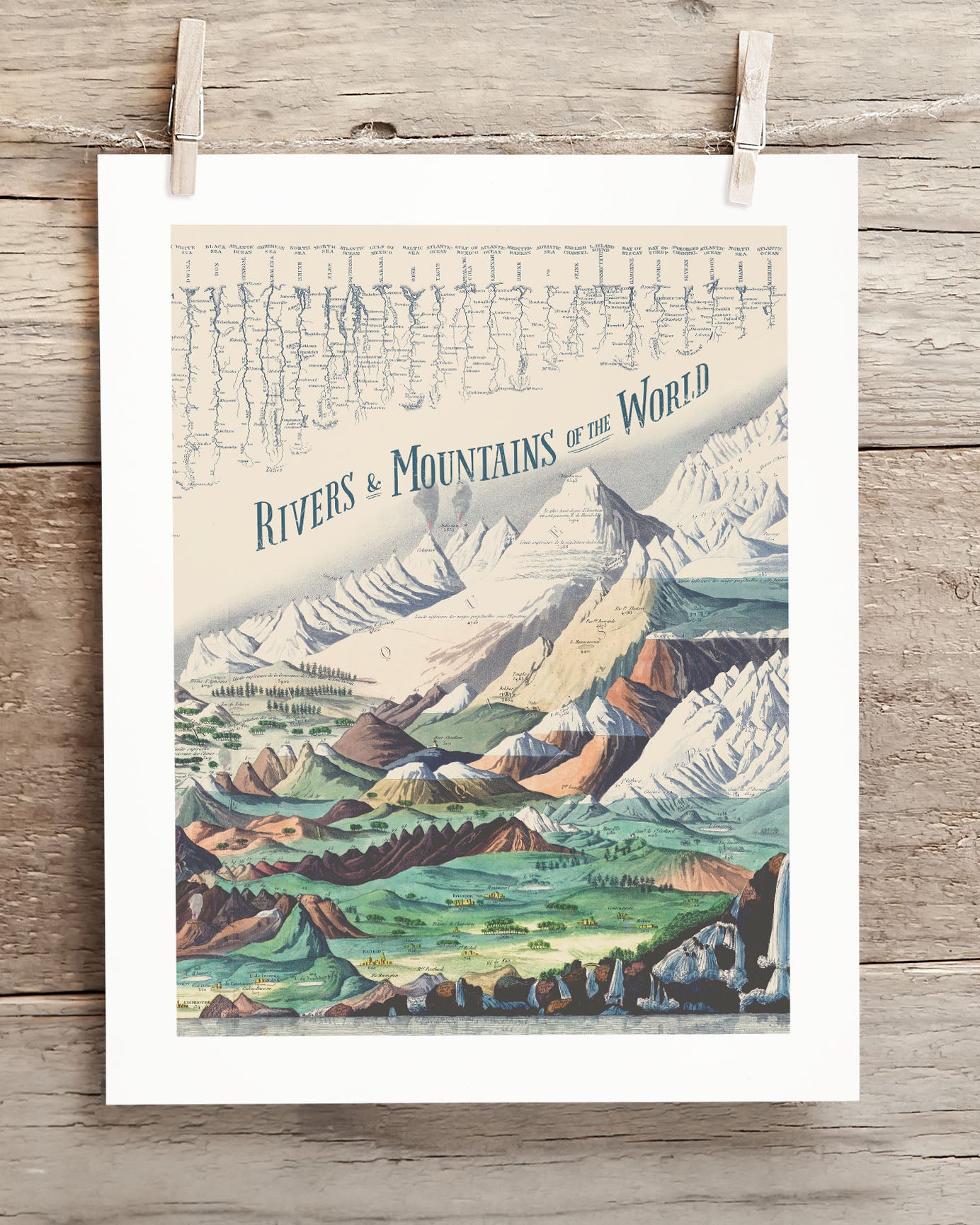 Rivers & Mountains Museum Print