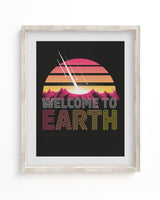 Welcome to Earth Museum Print