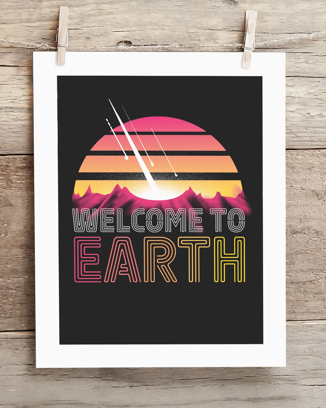 Welcome to Earth Cognitive Surplus Museum Print.