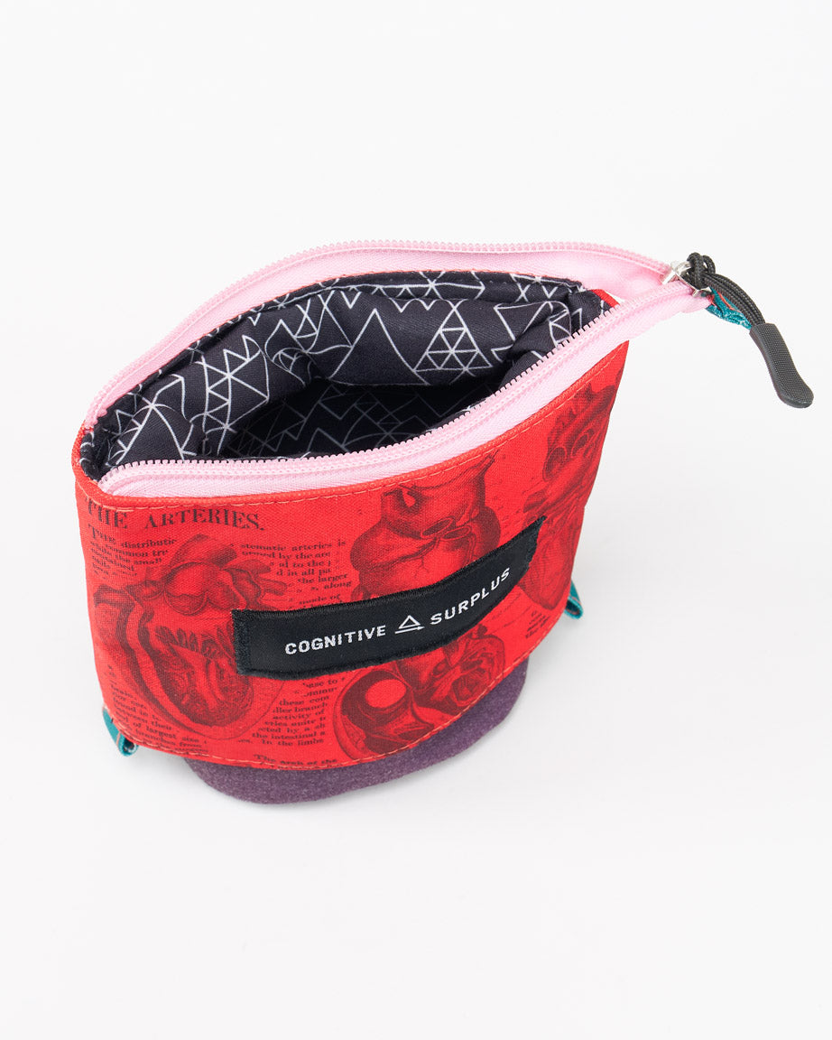 Anatomical Heart Zipper Bags