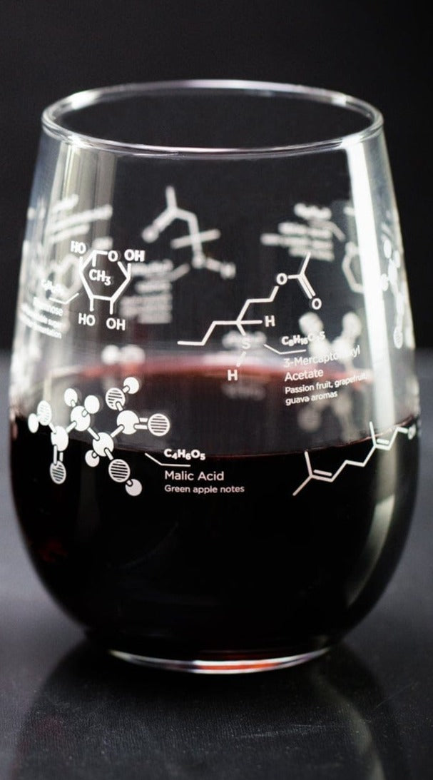 SECONDS: Wine Chemistry Stemless Glass - Single