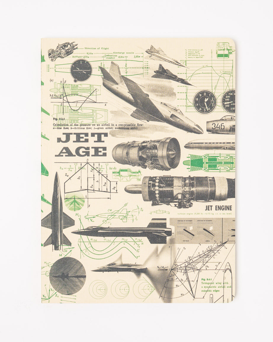 Jets Science Softcover Notebook - Lined
