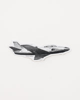 Retro Horizon Jet Sticker