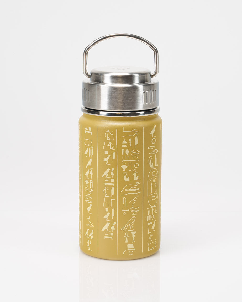 Hieroglyphics 12 oz Steel Bottle