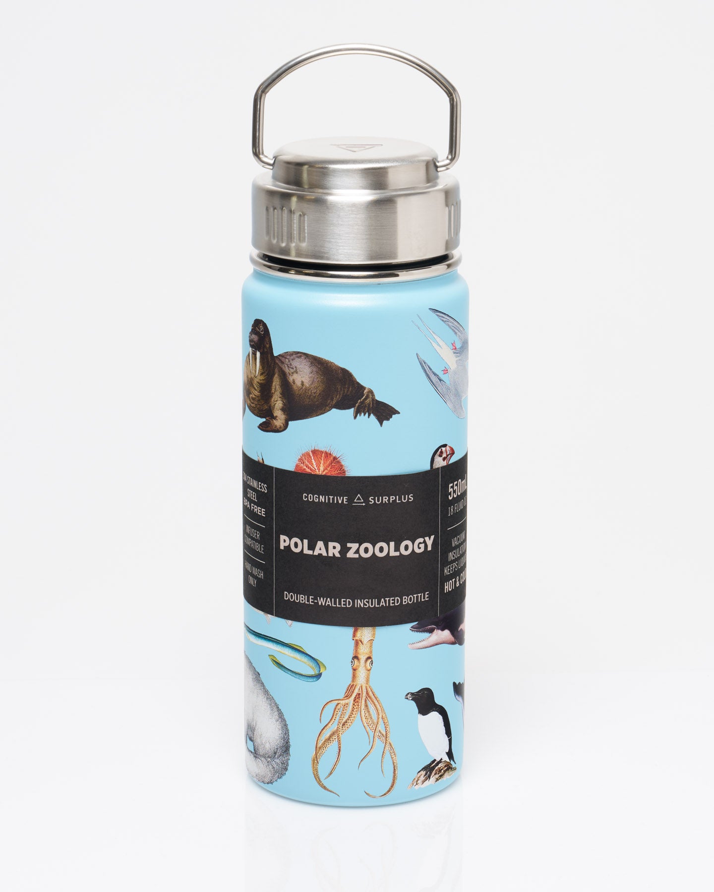 Polar Zoology 18 oz Steel Bottle