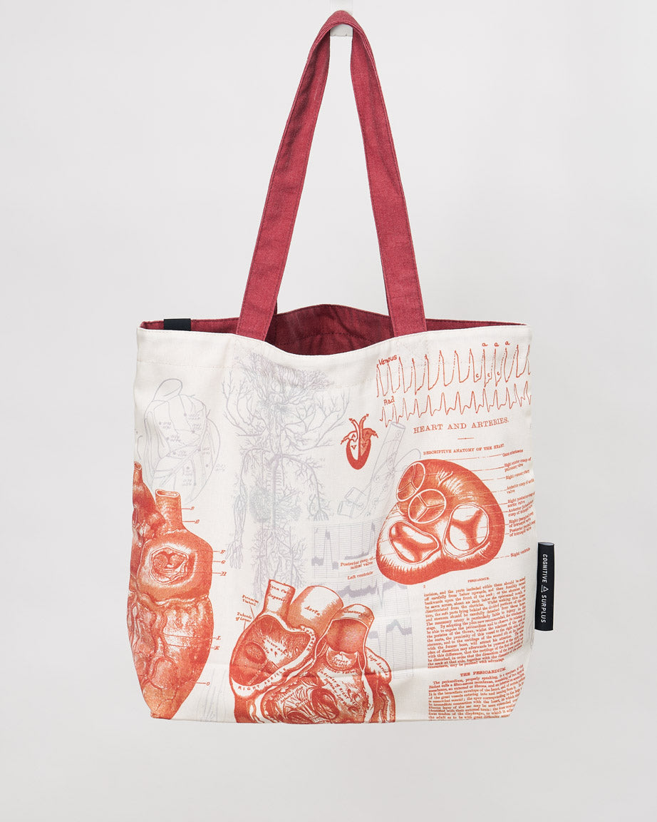 Anatomical Heart Tote Bag | Reversible Tote – Cognitive Surplus