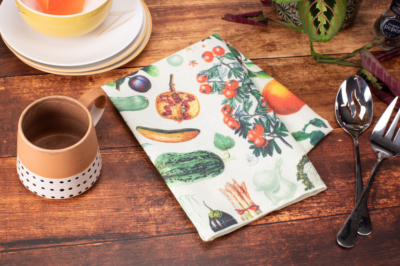 Fruit & Vegetables Tea Towel