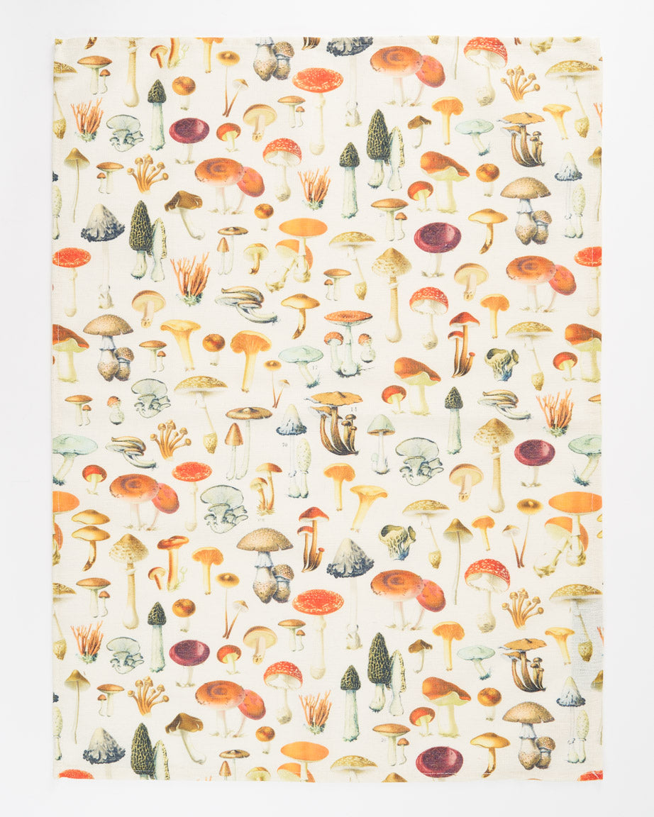 Mushrooms Printed Tea Towel | Cognitive Surplus