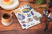 Gems & Minerals Tea Towel