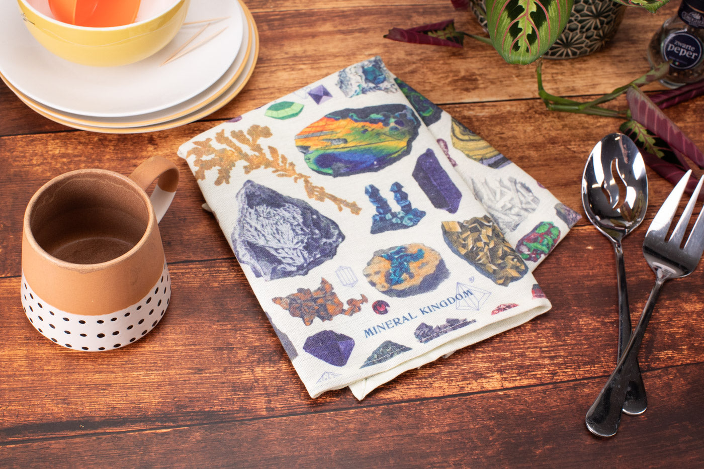 Gems & Minerals Tea Towel