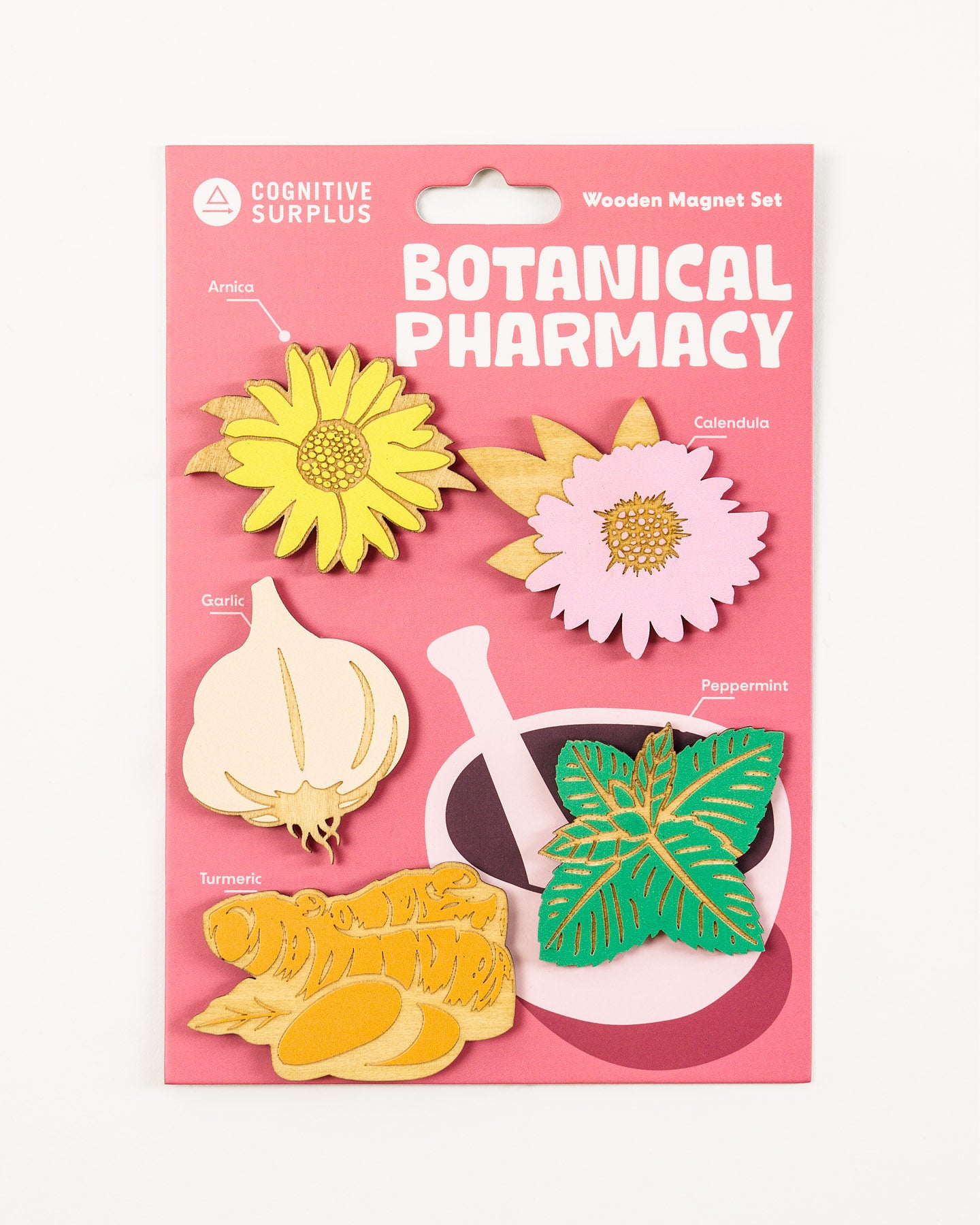 Botanical Pharmacy Wooden Magnet Set