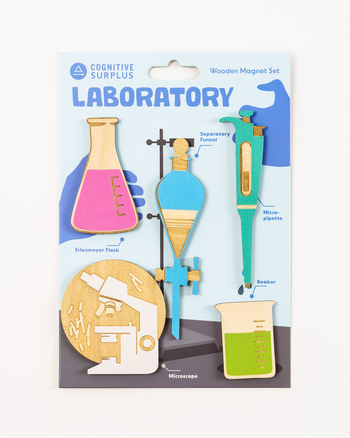 Lab Science Wooden Magnet Set