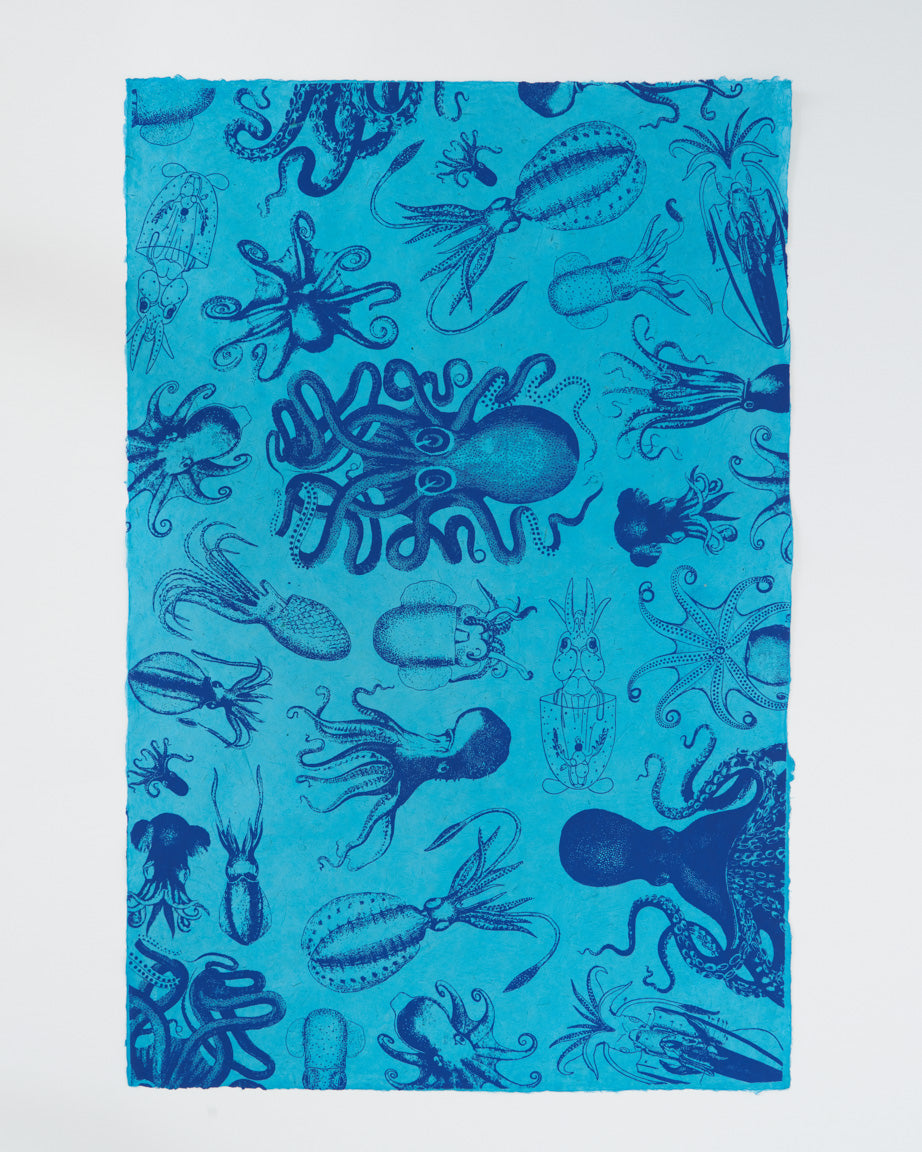 Blue Octopus II Soft Kitchen Towel - NEW for Fall 2023!