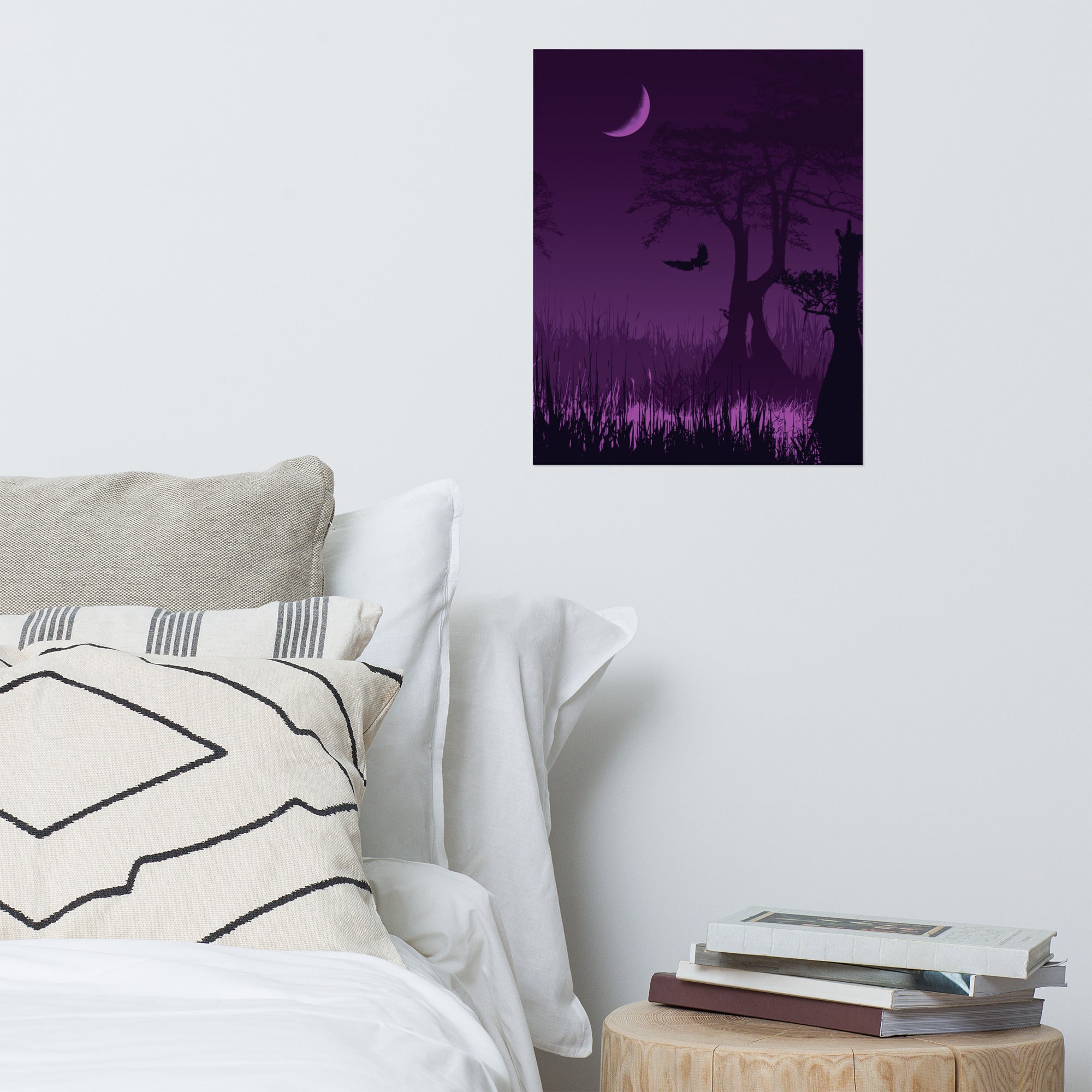 Midnight Swampland Poster Art Print