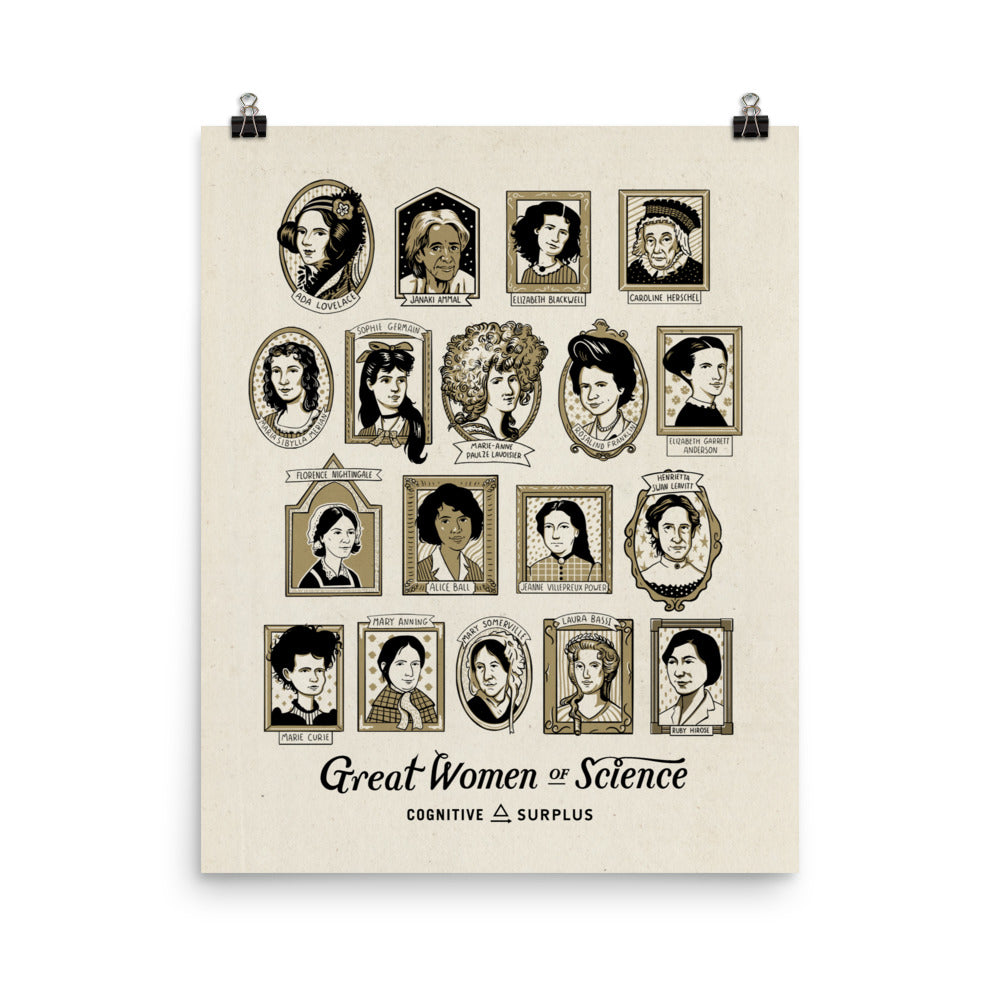 Women of Science Poster Art Print – Cognitive Surplus